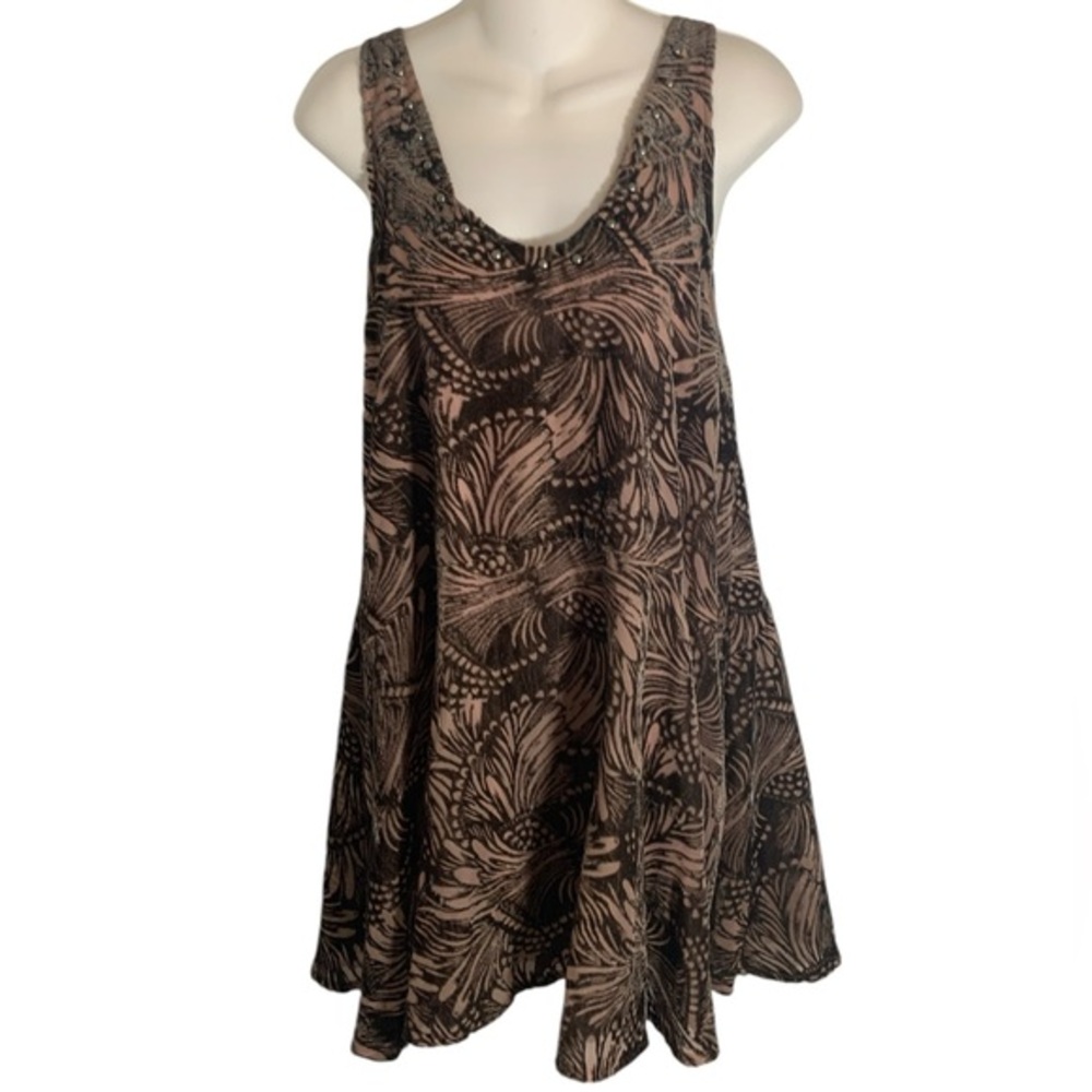 Free People Ellie Burnout Velvet Dress Sz Small